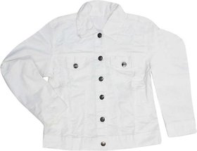 White denim jacket for girls