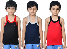 JET LYCOT Men's 100 Combed Cotton Rib Fabric Player Gym Vest (Pack of 3)