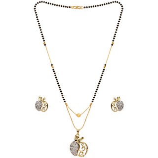                       Hetprit Trendy Brass Pendent Combo Set  For Women                                              