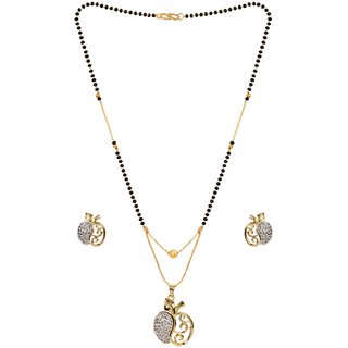 Hetprit Trendy Brass Pendent Combo Set  For Women