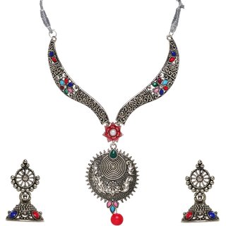                       Hetprit  Trendy Oxidised Beautiful Jewellery Set For Woman                                              