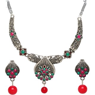                       Hetprit  Trendy Oxidised Beautiful Jewellery Set For Woman                                              