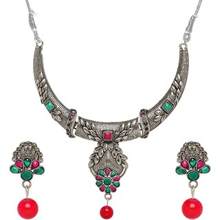                       Hetprit  Trendy Oxidised Beautiful Jewellery Set For Woman                                              