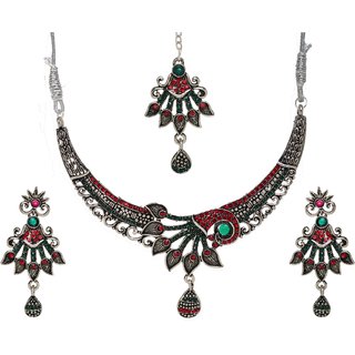                       Hetprit  Trendy Oxidised Beautiful Jewellery Set For Woman                                              