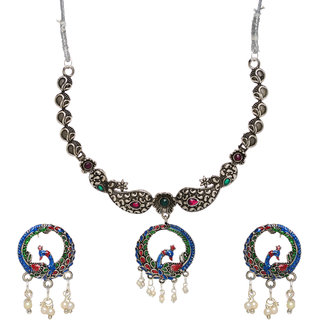                       Hetprit  Trendy Oxidised Beautiful Jewellery Set For Woman                                              