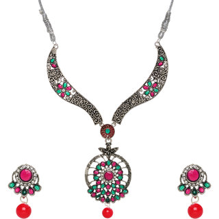                       Hetprit  Trendy Oxidised Beautiful Jewellery Set For Woman                                              