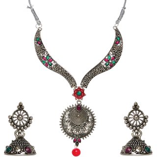                       Hetprit  Trendy Oxidised Beautiful Jewellery Set For Woman                                              