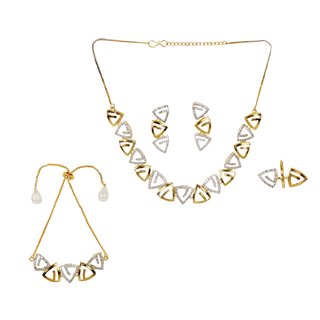                       Hetprit Trendy Alloy  Jewellery Set  For Women                                              