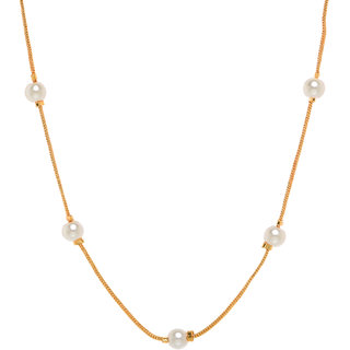                       Hetprit Golden Colour Beautiful Necklace For Women                                              