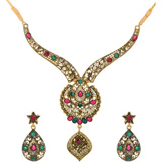                       Hetprit Allure Chunky Beautiful Jewellery Set  For Women                                              