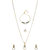 Hetprit Trendy Brass Pendent Combo Set  For Women