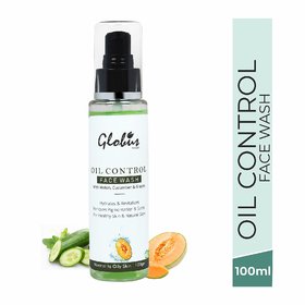 Globus Naturals Oil Control Face wash With Melon Cucumber  Grapes, 100 ml