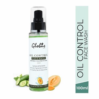Globus Naturals Oil Control Face wash With Melon Cucumber  Grapes, 100 ml