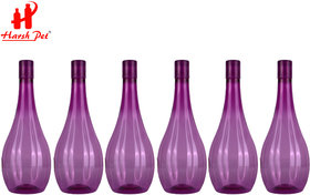 Harsh Pet 1000ml Neer Purple Bottle Set of 6