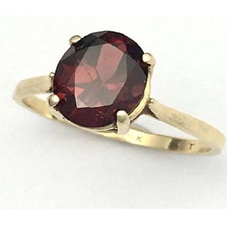                       Gomed stone ring natural  original gemstone hessonite gold plated ring for unisex by CEYLONMINE                                              