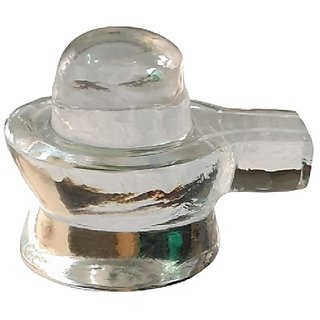 Crystal/Sphatik Shiva Lingam (White) by CEYLONMINE Crystal/Sphatik Shiva Lingam (White) by CEYLONMINE