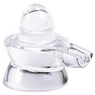                       original crystal shivling natural saphatik shiva lingam for puja purpose by CEYLONMINE                                              