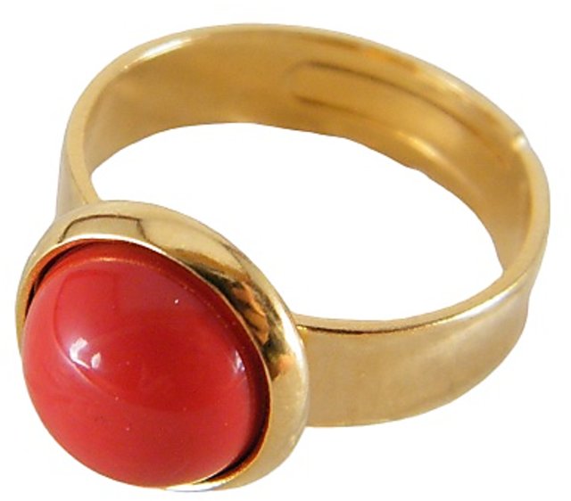 Red Coral Ring Certified Natural 7.25 Ratti Red Nigeria | Ubuy