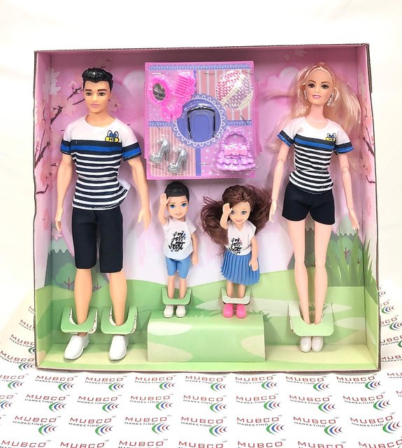 Barbie doll family set hot sale