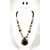 Minha Handicraft Fashionable Partywear Design Multicolor Necklace +Earring