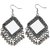 Minha  aabhu Multicolour Oxidized Silver Earrings for Girl - Pack of 3