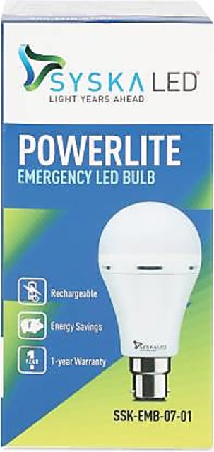 syska led powerlite emergency led bulb