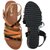 Nectar Kicks Women's Brown Patent Material Chrome Patent Sandals