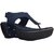 Nectar Kicks Women's Navy Synthetic Leather Comfortable Wedge Sandals