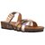 Nectar Kicks Women's Gold Patent Material Rainbow Patent Casual Sandals