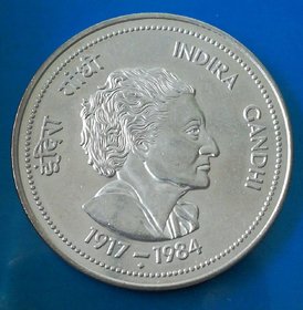 100 RUPEES INDIRA GANDHI COIN