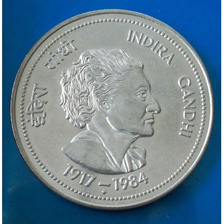                       100 RUPEES INDIRA GANDHI COIN                                              