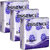 ESSENCE Tissue Paper Napkins 2 Ply Designs Printed Party Napkins Purple - 50 Serviettes (Pack of 3)