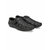 El Paso Mens Black Faux Leather Casual Slip On Sandals