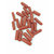 Dbraziela cultured lab created red coral ( munga ) oval shape 3.25 ratti