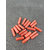 Dbraziela cultured lab created red coral ( munga ) oval shape 3.25 ratti