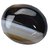 Hoseki Hakik Gemstone Akik Stone 10.40 Ratti Balck Color Oval Shape for Unisex
