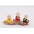 Tanishka Exports Set of 3 Buddha Monks Statues Figurines Showpiece for Wall Shelf Table Desktop Living Room Decoration