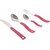 Pack Of 24 Pcs Ankur Swastik Stainless Steel Cutlery Sets