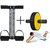 Evergreen Combo Ab Roller With Double Tummy Trimmer with Mat By Yash Hr