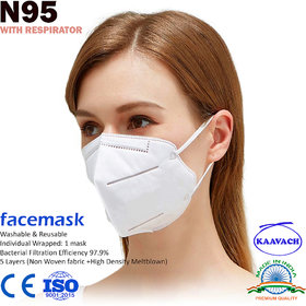 N95 face masks n95 face masks for virus protection n95 face masks reusable n95 face mask air filter (pack of 1 mask)