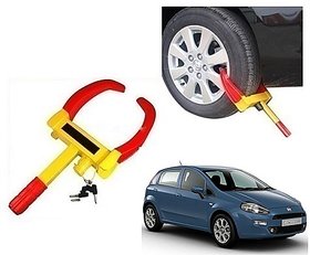 After cars Yellow Anti Theft Car Wheel Tyre Lock Clamp for Fiat Punto Car
