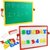 Magnetic Alphabets and Numbers Board Writing Slate Write and Wipe for early learners kids Chalk Duster 2 in 1 board