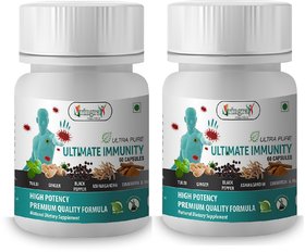 Vringra Immunity Booster Capsules - Vitamin C Immunity Booster - Immunity Booster Powder Capsules (Pack Of 2)