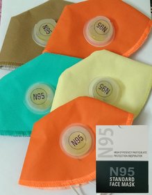 N95 Face Mask AG M3 with Filter valve Pack 5