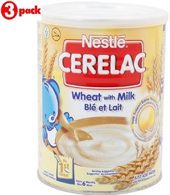 Nestle Cerelac Wheat With Milk - 400g (Imported) (Pack of 3)