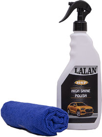 LALAN HSP - High Shine Polish ( 500 ML - Spray ) + LALAN Microfiber Cloth