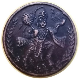UK HALF ANNA TOKEN EAST INDIA COMANY 1818 WITH LORD HANUMAN LUCKY COIN