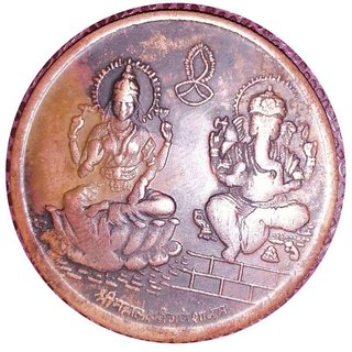 EAST INDIA COMPANY ONE ANNA LORD GANESH LAXMI 1818 (TOKEN COIN)LUCKY COIN