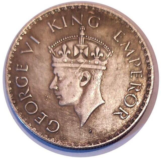 Buy GEORGE VI KING EMPEROR ONE RUPEE 1939 VF EF COIN SILVER Online