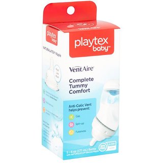 Playtex Baby VentAire Complete Tummy Comfort Baby Bottle, 6 oz, 1